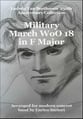 Military March in F Major WoO 18 Concert Band sheet music cover